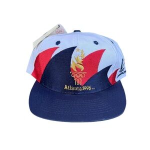 Vintage Logo Athletic Team USA 1996 Olympics Sharktooth Hat NWT